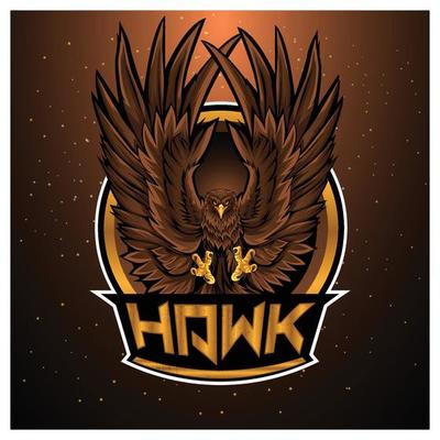 Hawk esport gaming mascot logo