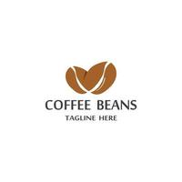 coffee bean icon vector illustration template