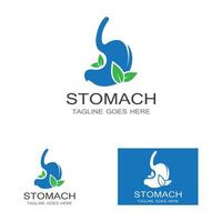 stomach care icon designs vector