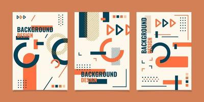 Minimal covers design, modern abstract covers set, Colorful geometric background, vector illustration.