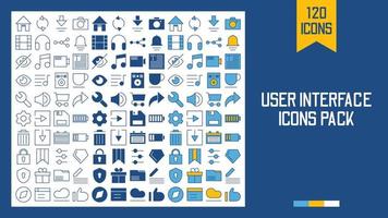 User Interface Icons Pack vector