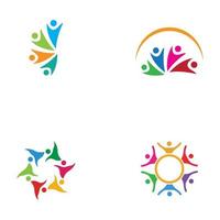 Community team group logo vector