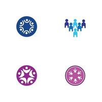 community icon logo vector template