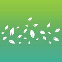 Green leaf logo. Garden, plants and nature vector design. Concept illustration vector template