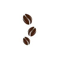 Plantilla de ilustración de vector de icono de grano de café