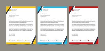 Letterhead Template Design vector