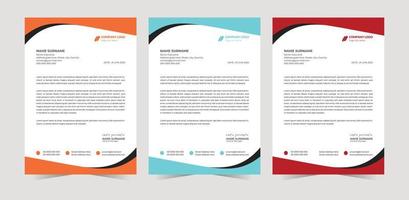 Letterhead Template Design vector