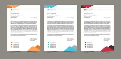 Letterhead Template Design vector