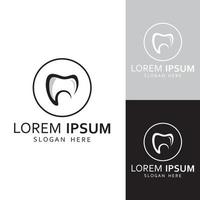 Dental logo, logo for dental health, and logo for dental care. Using a template illustration vector design concept