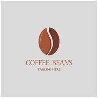 coffee bean icon vector illustration template