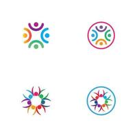 community icon logo vector template