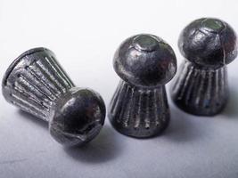 Close up shoot of air gun pellets photo