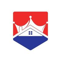 Home king vector logo design.