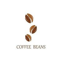 coffee bean icon vector illustration template