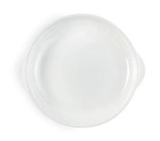 empty white ceramic plate isolated on white background ,include clipping path photo