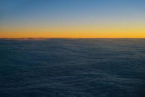 clouds on sunset photo