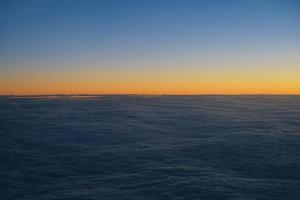 nubes al atardecer foto