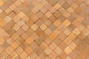 Brown brick floor vintage texture background. photo