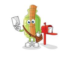 message in a bottle vector