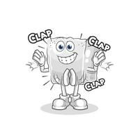 sugar cube cartoon vector