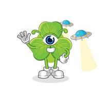 clover cartoon character vector