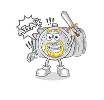 wristwatch cartoon character vector