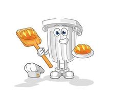 roman pillar cartoon character vector