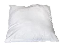 almohada blanda blanca aislada foto