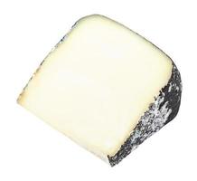 italian Perla Nera sheep cheese isolated on white photo