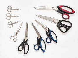 above view of semicircle from different shears photo