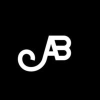 AB creative initials letter logo concept. ab icon design. AB white and blue letter icon design. AB letter logo design. Initial letter AB linked uppercase monogram logo. AB logo, A B design. ab, a b vector