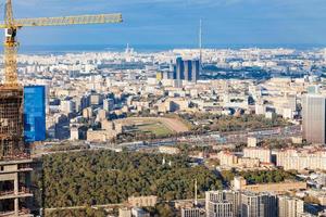 Moscow city with Central Moscow Hippodrome photo