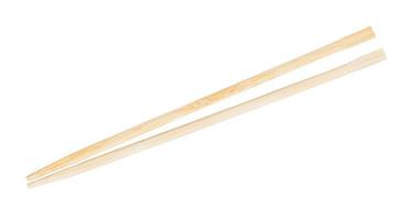 cheap disposable wooden chopsticks put together photo