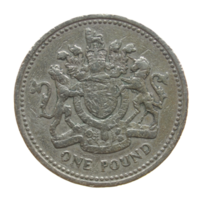 1 pound coin, United Kingdom transparent PNG