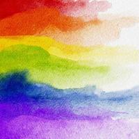 fondo de acuarela de orgullo lgbt, banner de salpicadura de color de agua ilustrador para fondo lgbtq, arco iris de pintura abstracta en textura de papel en colores rojo, naranja, amarillo, verde, azul, púrpura para sitio web foto