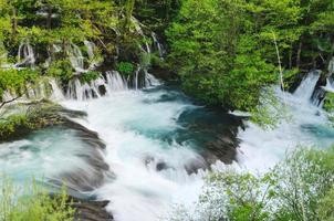 river waterfall wild photo