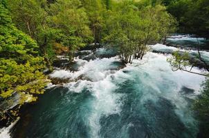 river waterfall wild photo