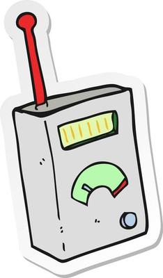 sticker of a cartoon scientific device