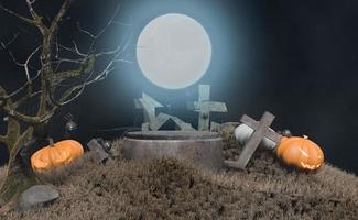 Halloween festival celebration 3D design photo