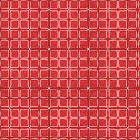 White square flower on red background photo