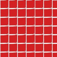 White wall brick with heart on red background photo
