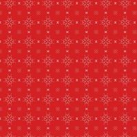 White flower and snowflake on red background photo