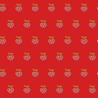 White heart on red background photo