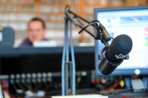 micrófono de la estación de radio foto