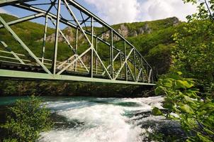 bridge river wild photo