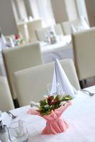 table setting in the restaurant photo