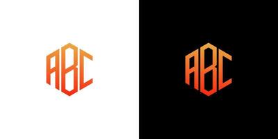 ABC Letter Logo Design polygon Monogram Icon Vector Template