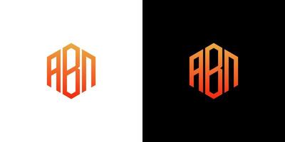 ABN Letter Logo Design polygon Monogram Icon Vector Template