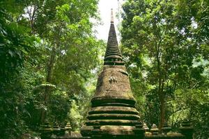 Thailand, Pagoda built with laterite in Namtok Phlio Chanthaburi Thailand photo