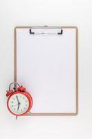 Empty clip board with copy space mock up template photo